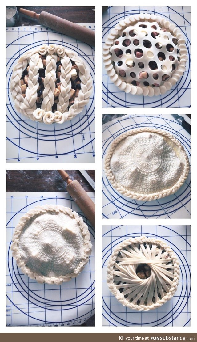 Every fall my mom & I bake apple pies. Today her & I attempted fancy pie tops and I must