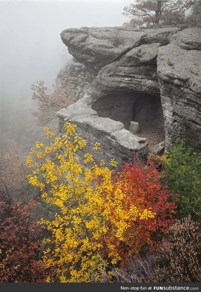 Nature made this stone cave