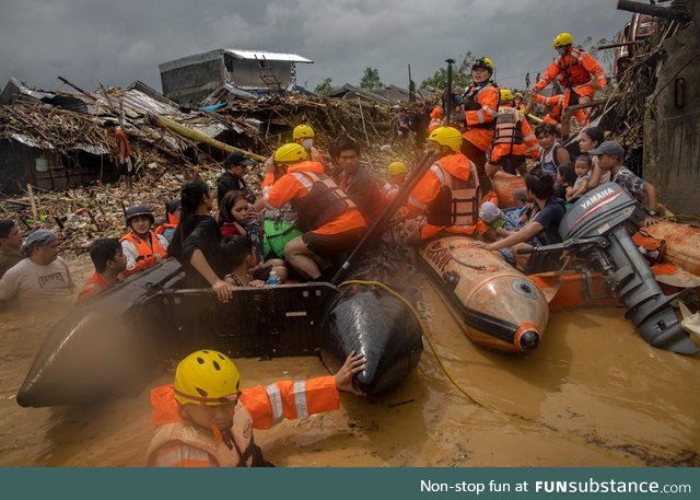 The Philippines at its 21st tropical cyclone of the year. PH emits 0.33% of world's