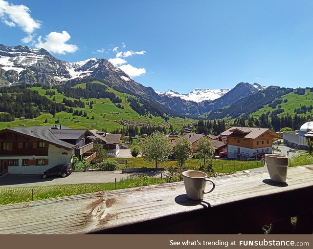 Coffee with a view, Switzerland