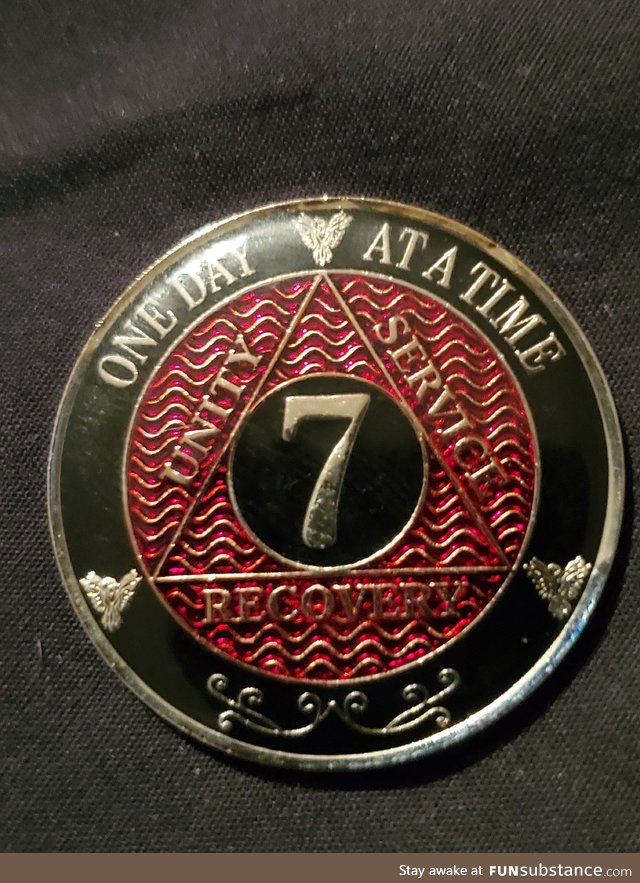 7 years sober. Treated myself to a chip! ????