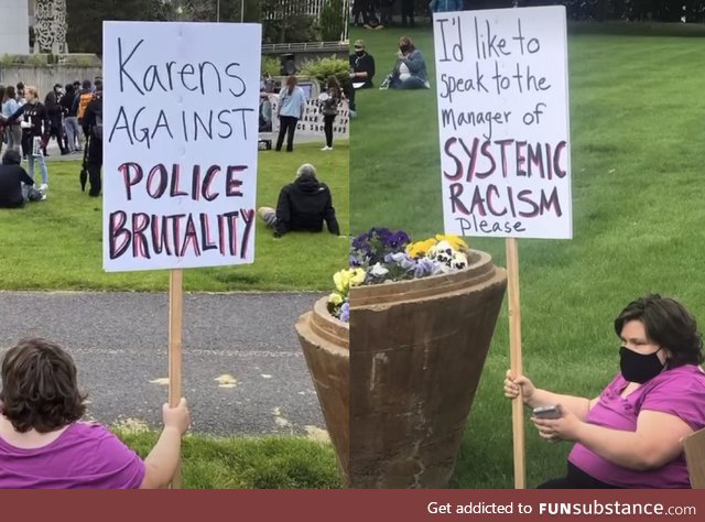 Karens Against Police Brutality at the BLM Protest in Spokane, WA