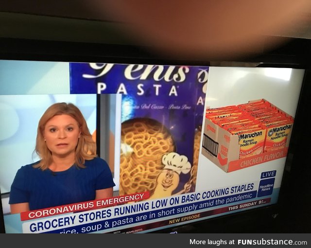 CNN reporting on a new type of pasta