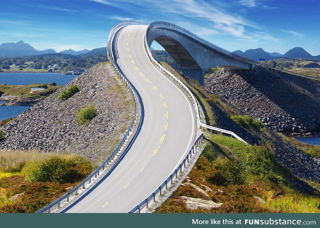 The Atlantic Road in Averøy, Norway