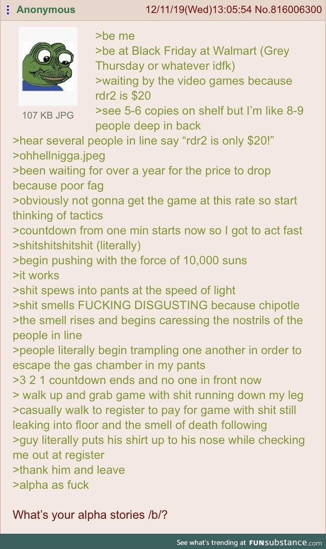 Anon goes Black Friday shopping