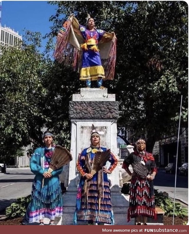 Detroit, where a statue of Columbus once stood