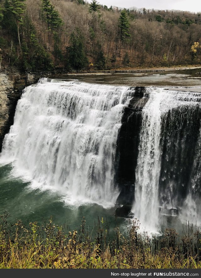 Upper Gennesee River in Letchworth park