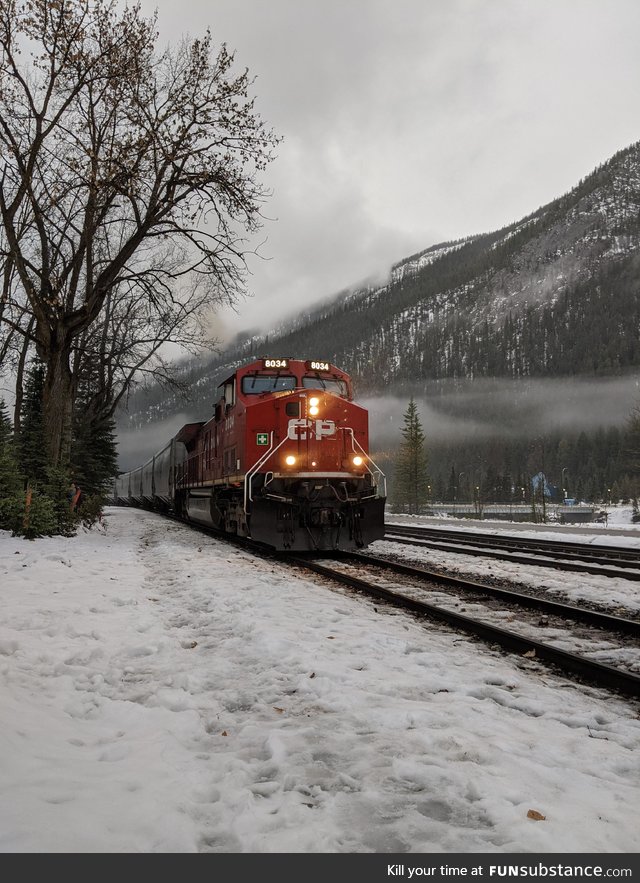 I arrived at Field, British Columbia today