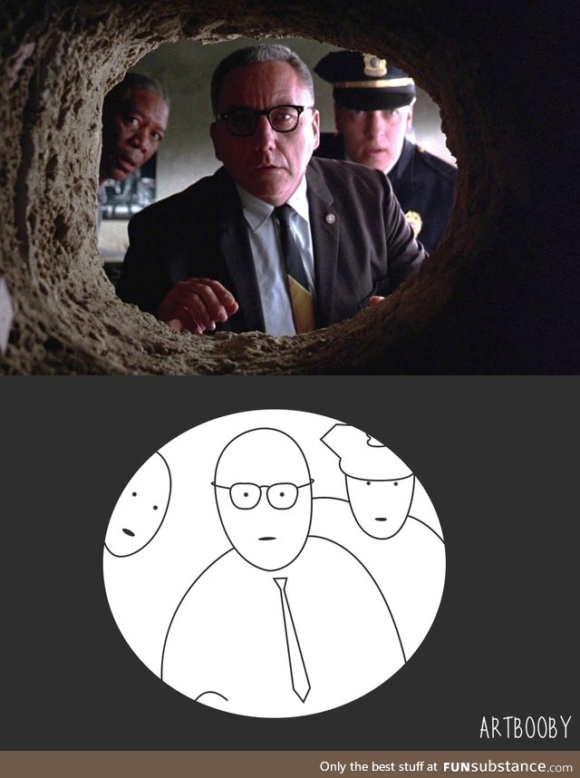 My fan art. Minimal style. Shawshank Redemption. I did my best!