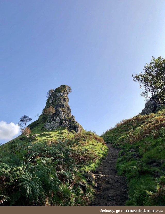 Skye in Scotland looking otherworldly