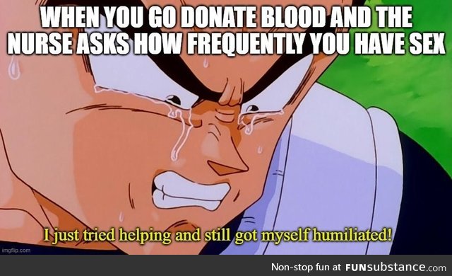 But really, if you can, donate blood!