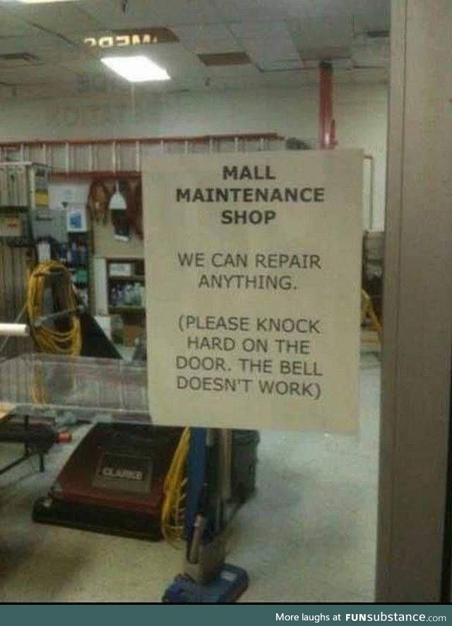 “We can repair anything”