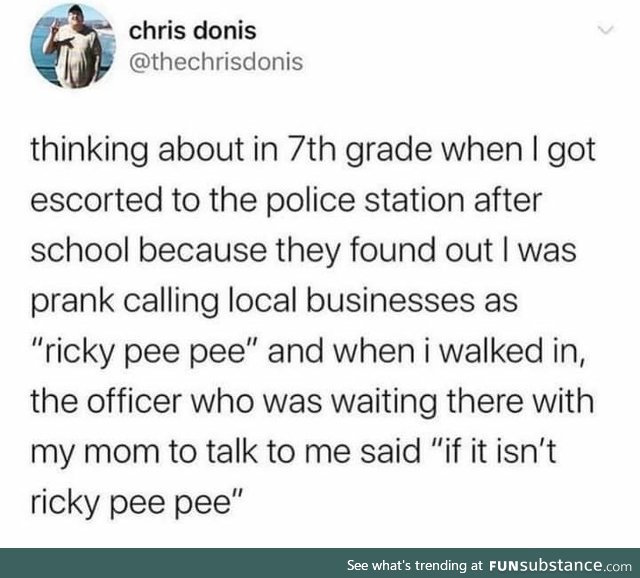 The legend of Ricky PeePee?