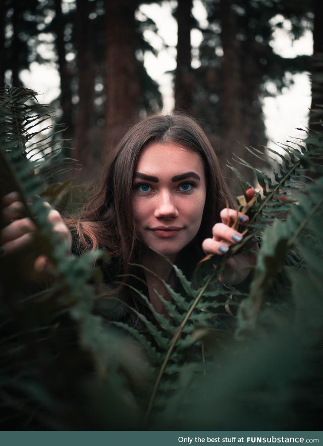 Took this photo of my friend exploring a forest in BC, Canada