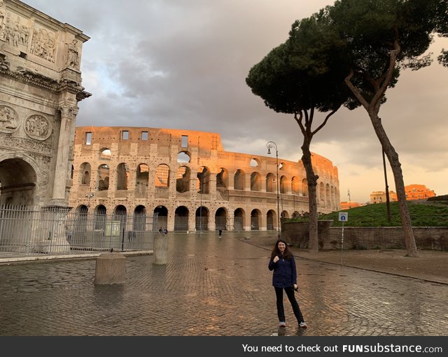 Rome for the first time in a while empty, due to coronavirus