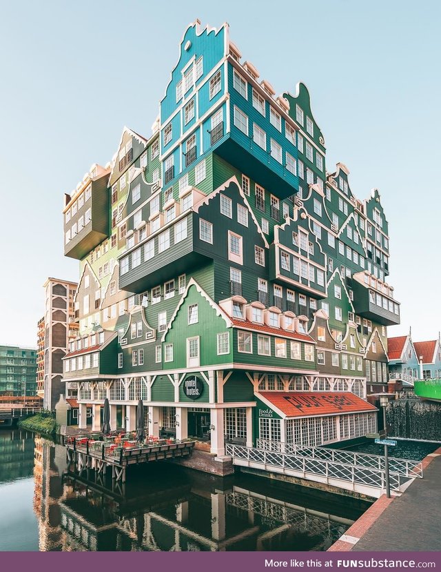 This hotel in Netherlands looks like a Lego house