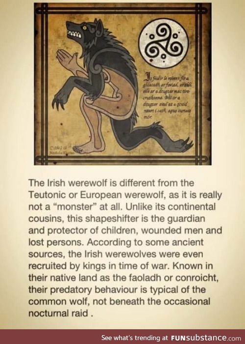 Faoladh / Conroicht (The Irish "Werewolf" ) - Kind of MythologicalSubstance