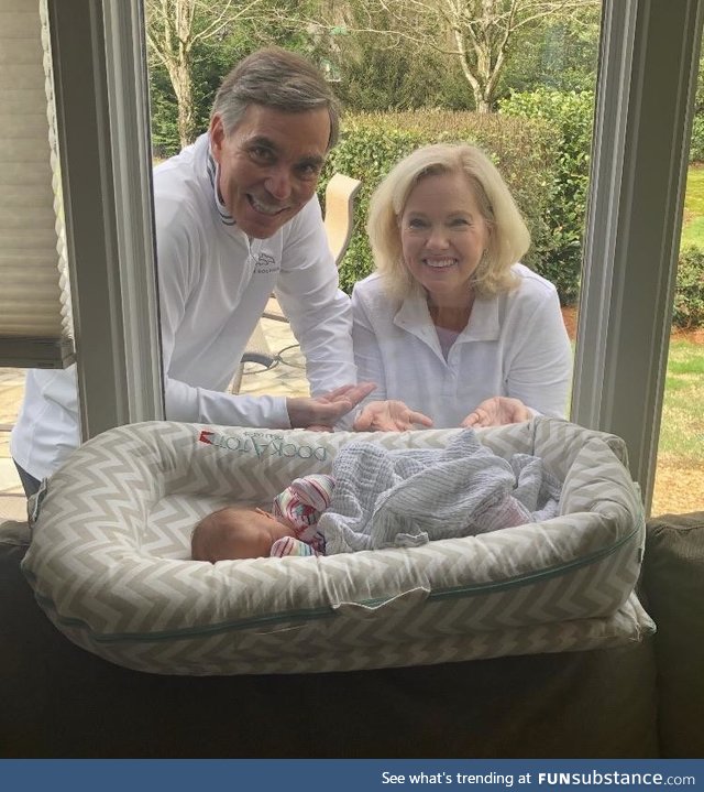 My parents enjoyed seeing their granddaughter for the first time, even if it was through