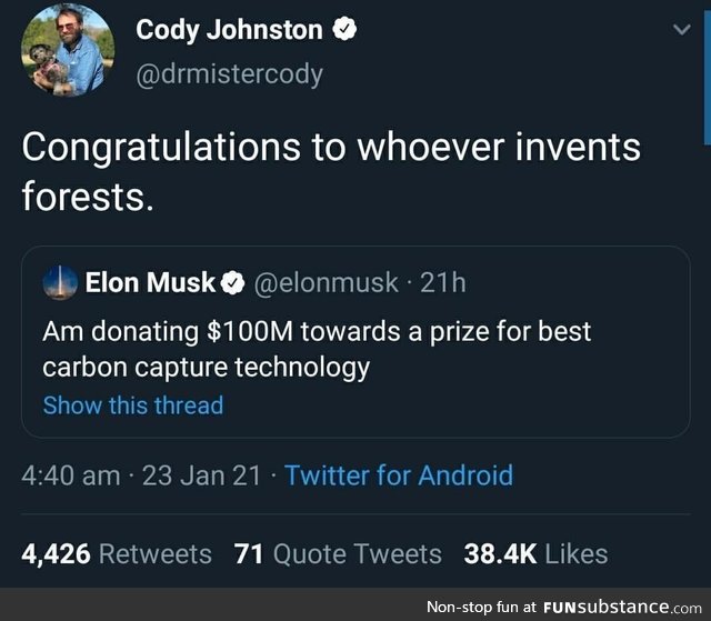 Or the "let's leave the ***ing oil in the ground" technology