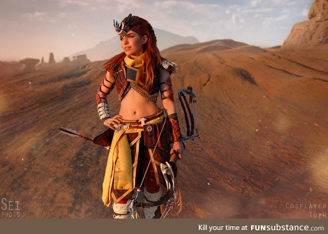 Aloy cosplay by Tophwei