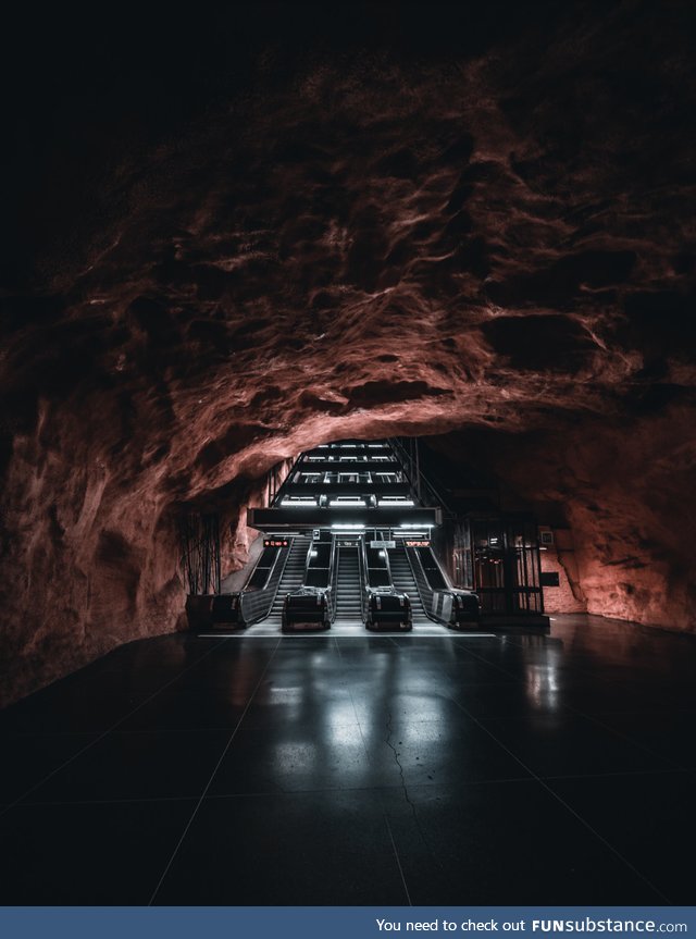 This Metro station in Stockholm, Sweden