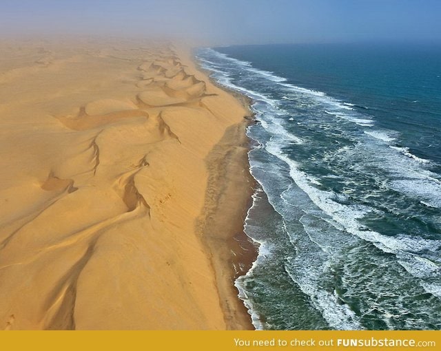 Nambia, where desert meets water