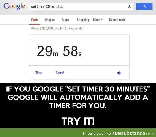 Use Google's timer