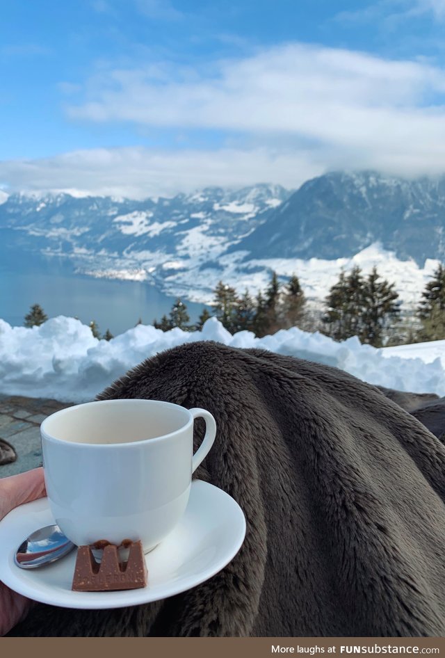 Coffee break in Switzerland