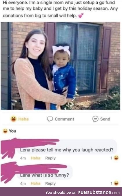 Tell us what's funny, Lena