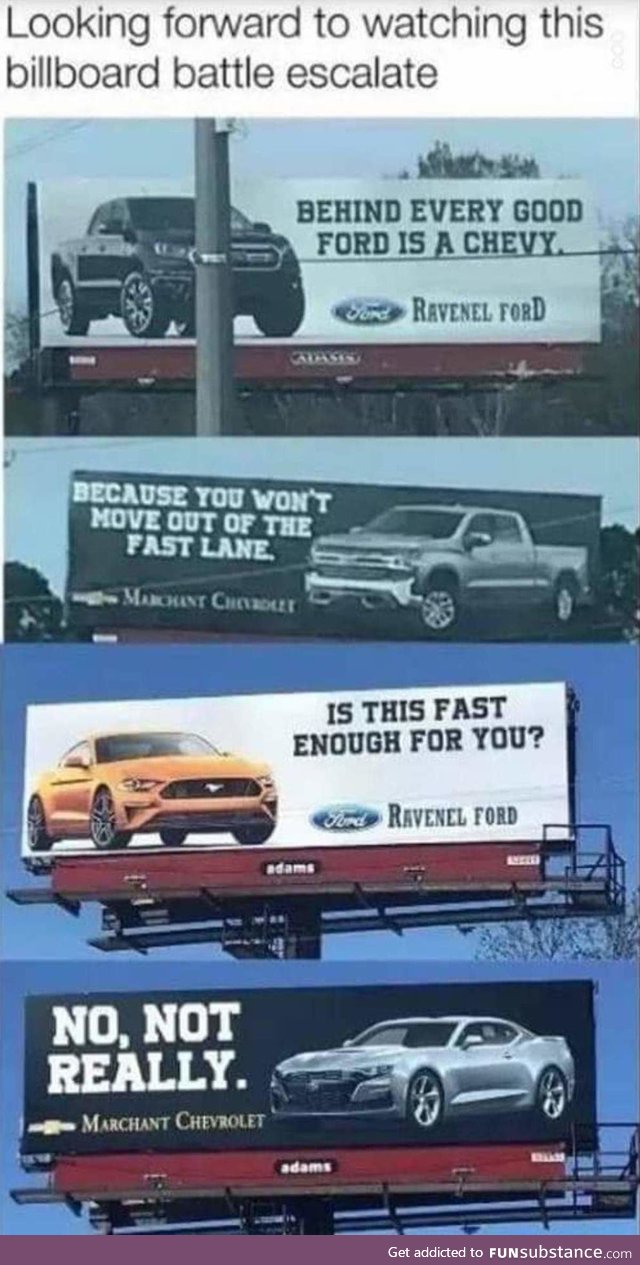 Billboard battle