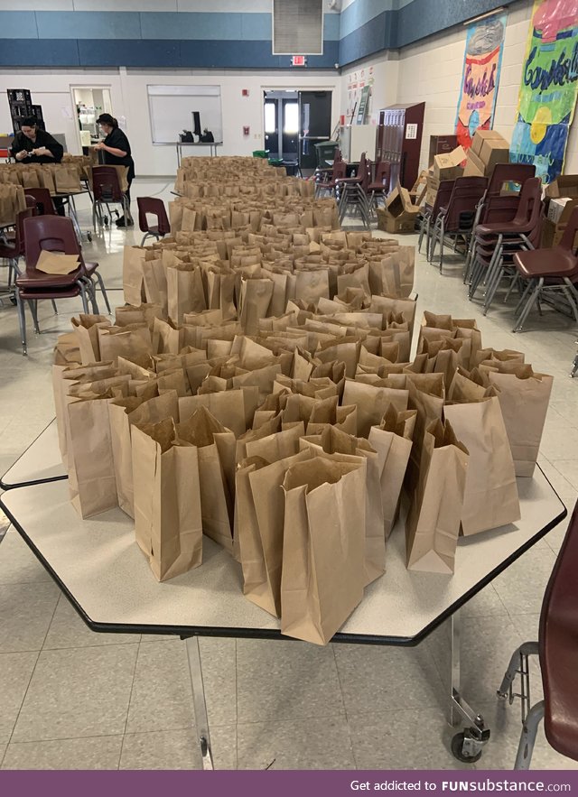 Schools are closing but that isn’t stopping the lunch ladies!