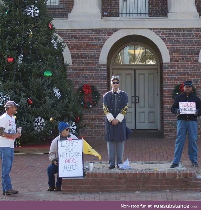 Pittsboro, NC, site of removed Confederate statue. I feel a good conversation was has