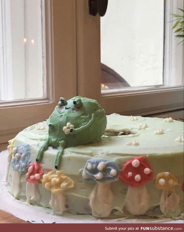 This frog cake lives rent free in my head