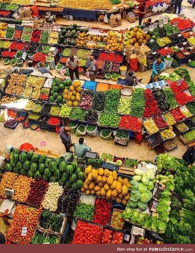 A colorful market