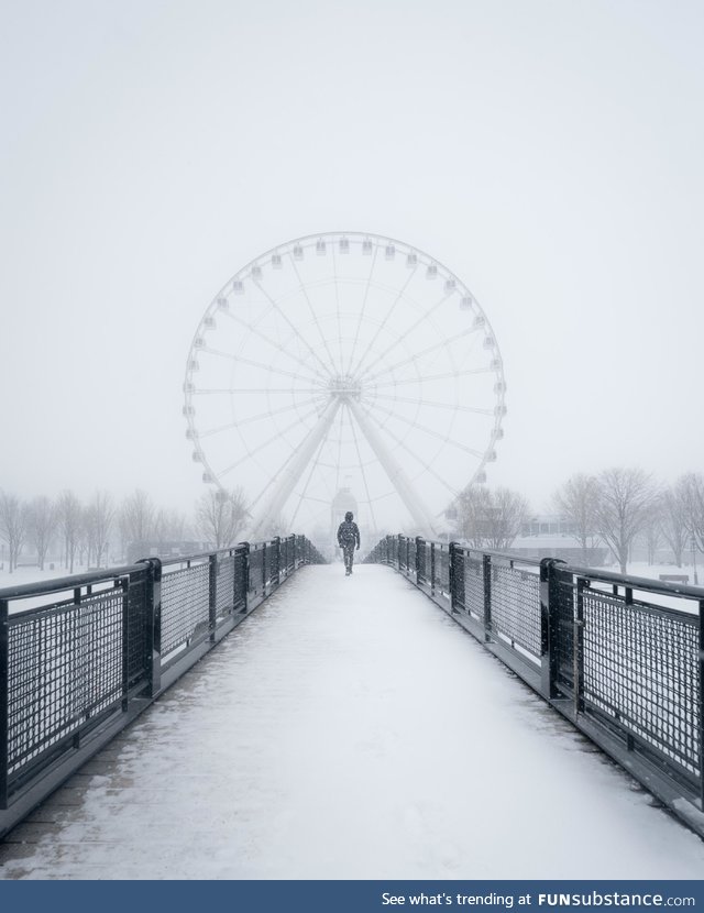 Snow storm in Montreal 