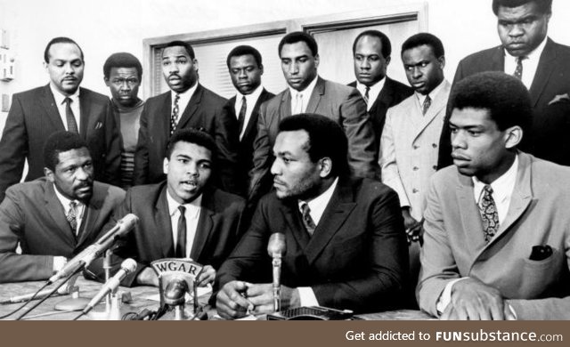 A different era, same conviction. Black athletes united in taking a stand for social