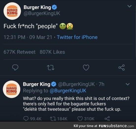 BK ain't got no chill