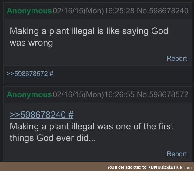 Making a plant illegal