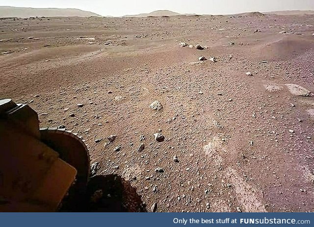 One of the first high-quality photos taken by Perseverance on Mars