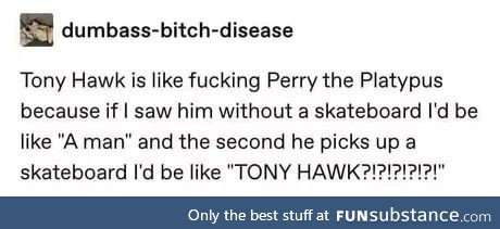 Recognize tony hawk