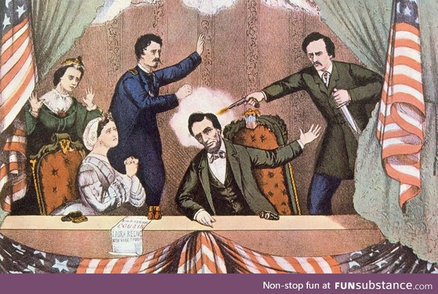 John Wilkes Booth having a bad day April 14, 1865