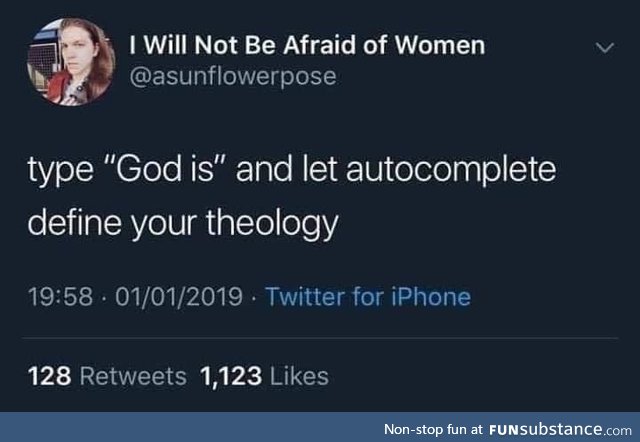 Autocorrect your faith ..