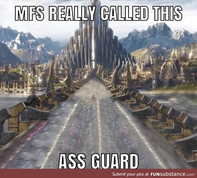 Ass guard looks cool