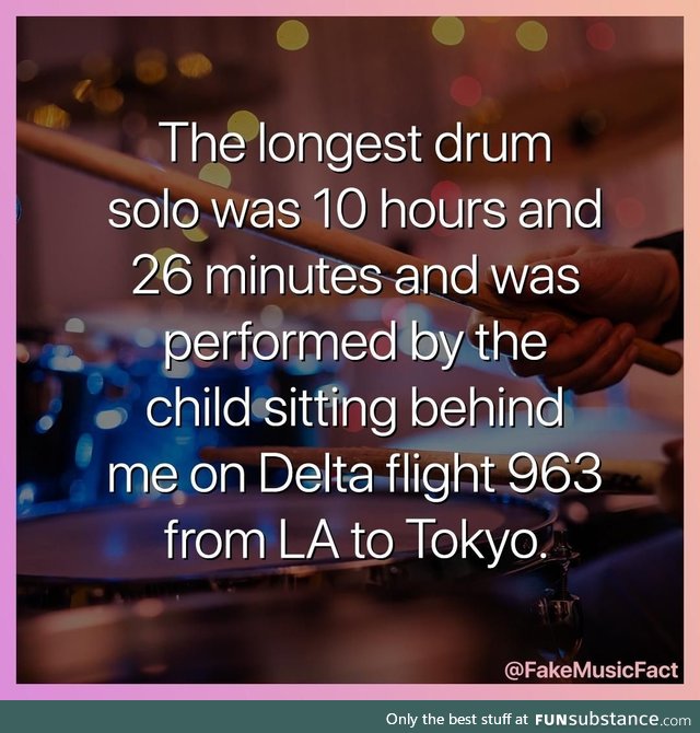 A fake music fact