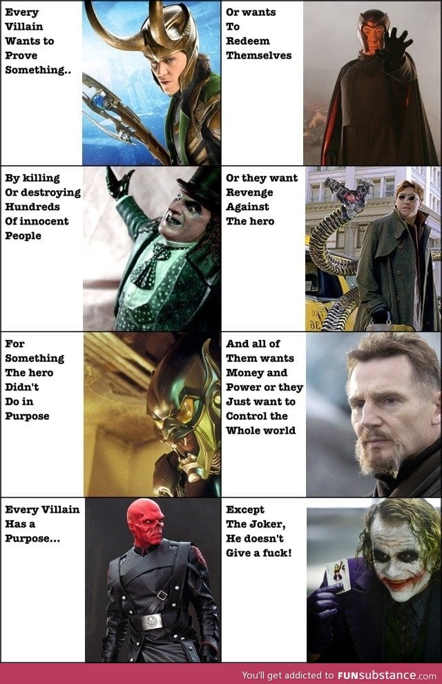 Villains from movies