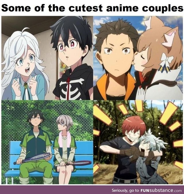 Anime couples are so cute