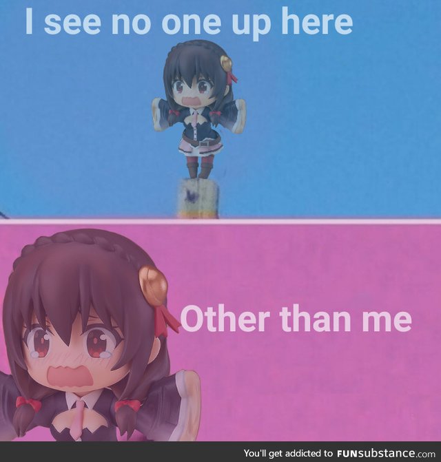 Poor Yunyun. How did she got up there