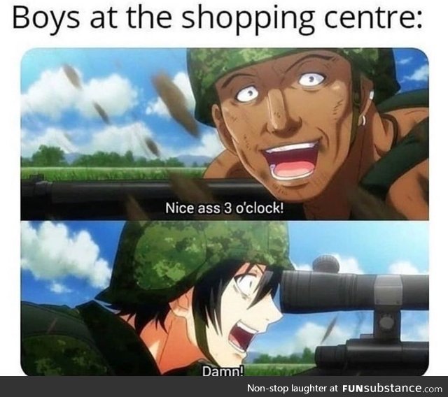 Boys at shopping centre