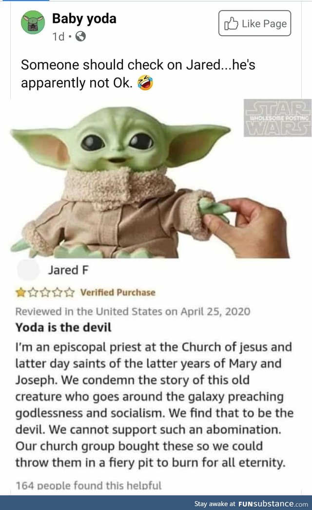 Godless socialist Yoda is