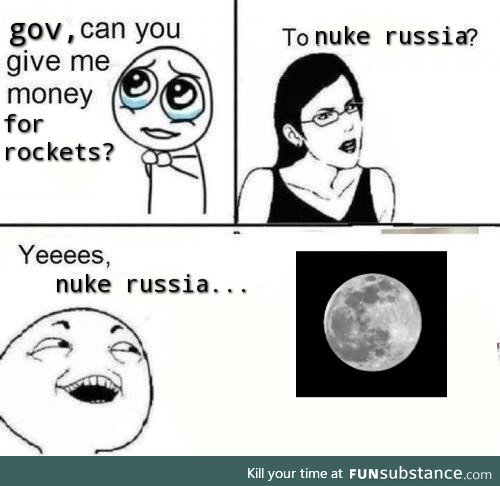 They used ICBM rockets to reach the moon